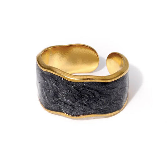 Anillo Resin Black
