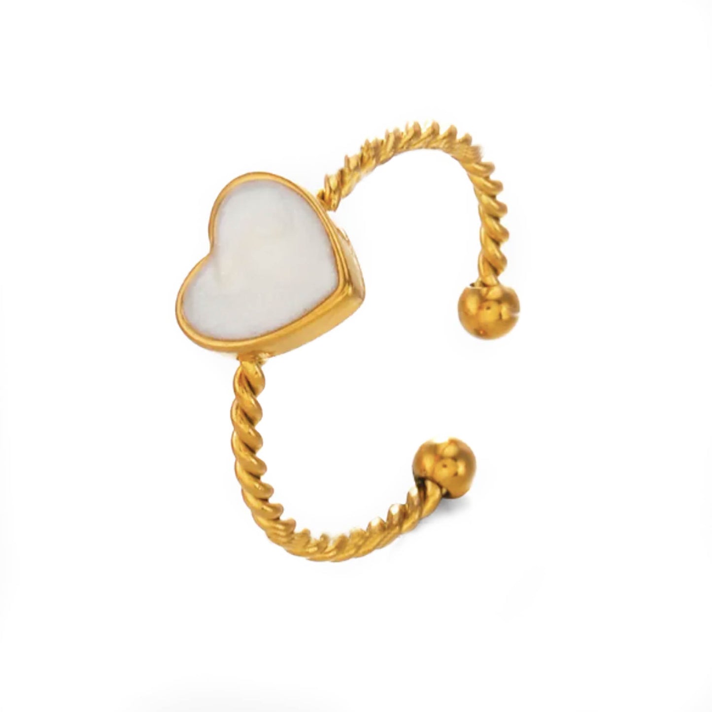 Anillo White Heart