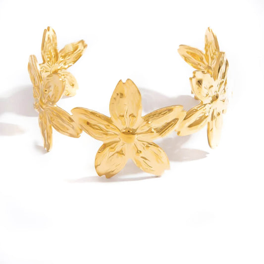 Pulsera Golden Flowers