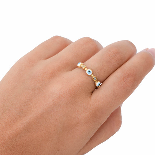 Anillo Eye Blue