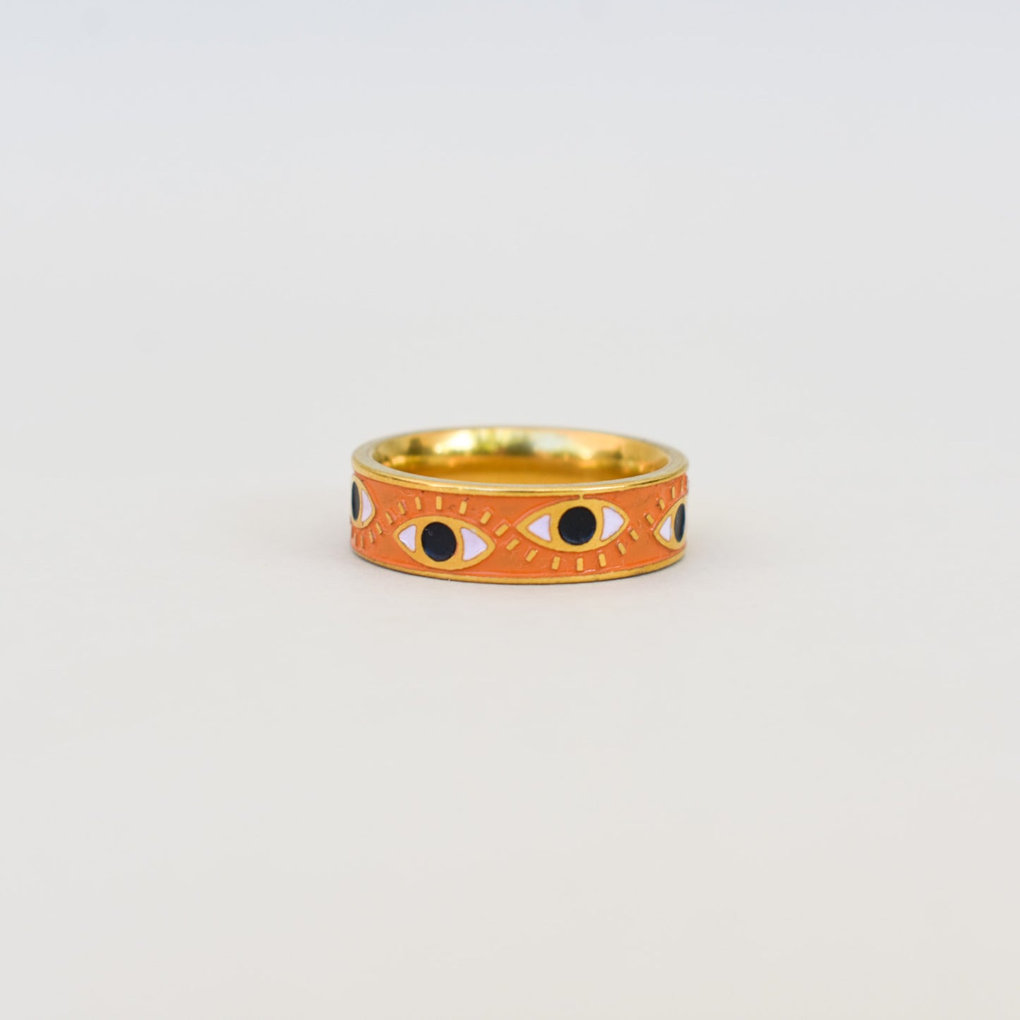 orange trick eye ring